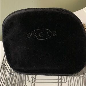 Oscar de la Renta Black Velvet Pouch